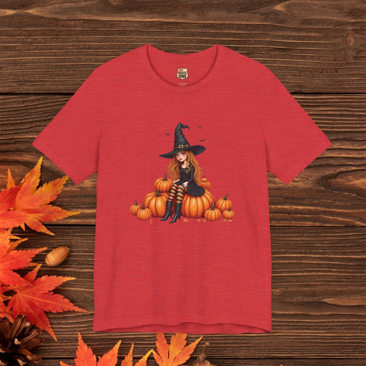 Cute Halloween Witch Short Sleeve Tee - Spooky Fashion, Autumn Style, Pumpkin Lovers Gift, Cute Witch Shirt, Festival Apparel, Comfy [...]